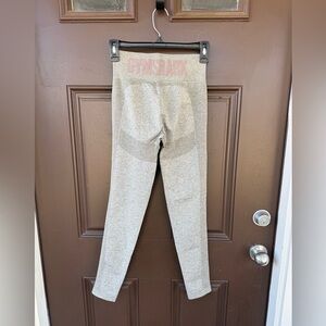 Gymshark High Waisted Flex Leggings Khaki Marl Taupe